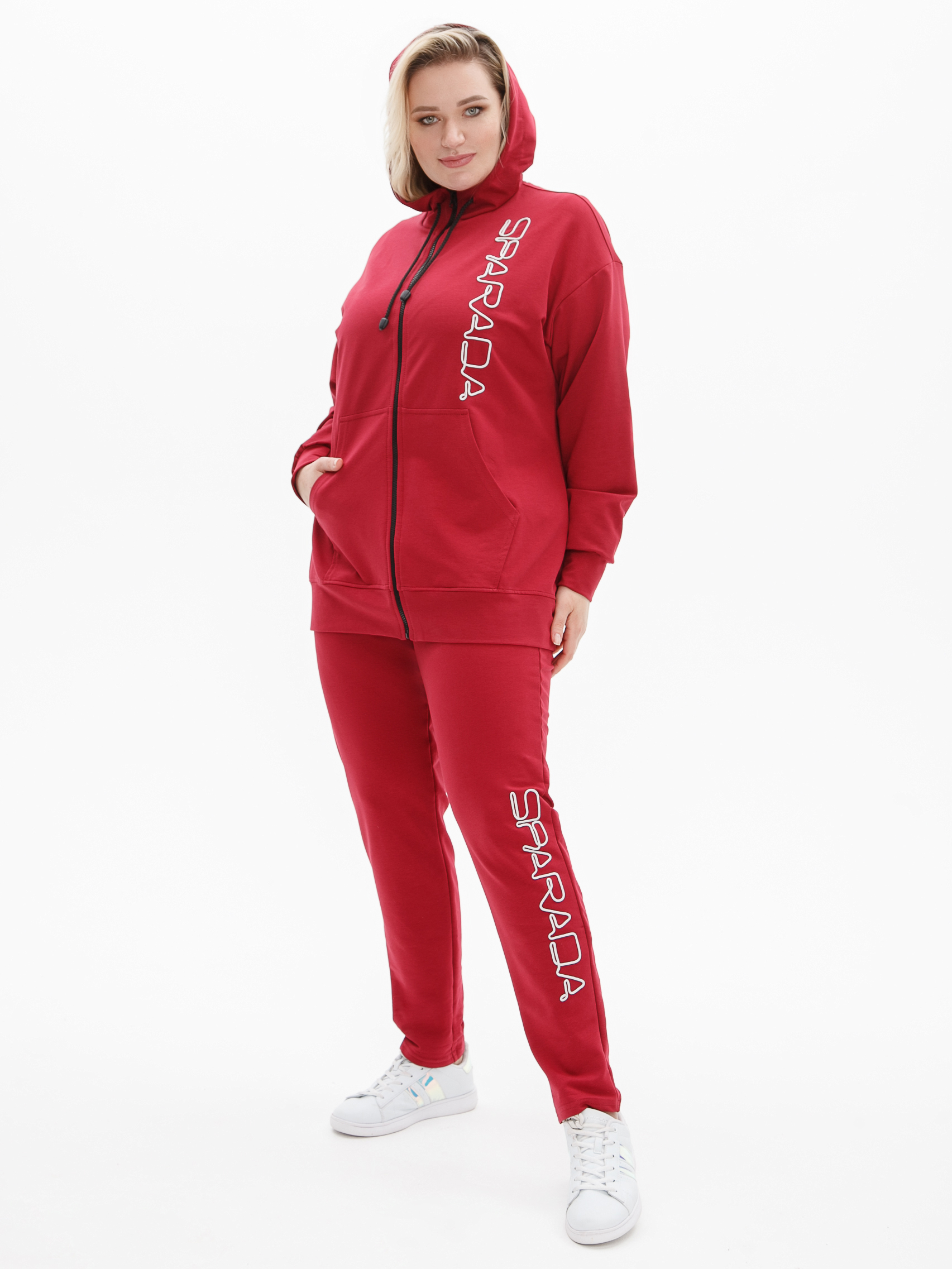 

Костюм женский Sparada Люкс бордовый 48-50 RU, Люкс