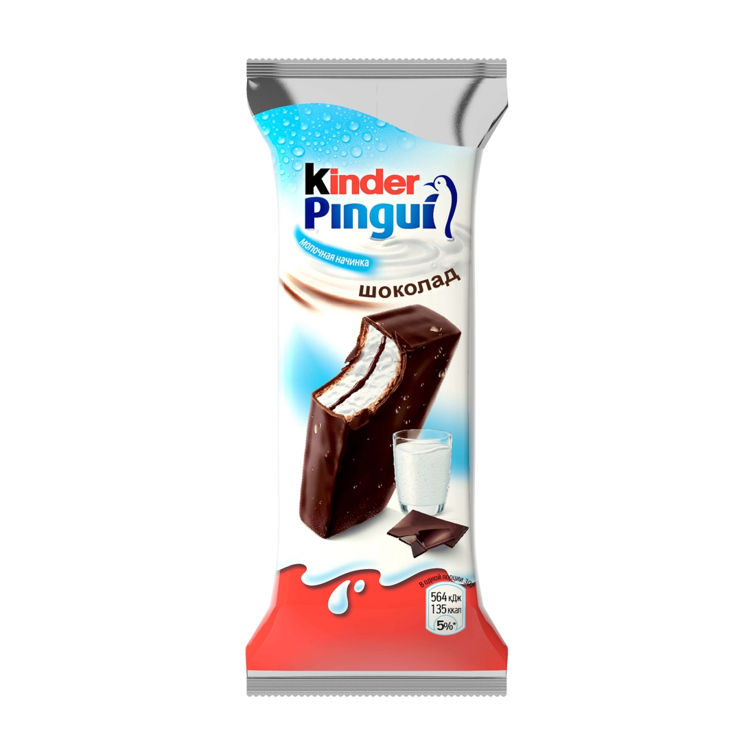 

Пирожное бисквитное Kinder Пингви Шоколад 29,3% 30 г