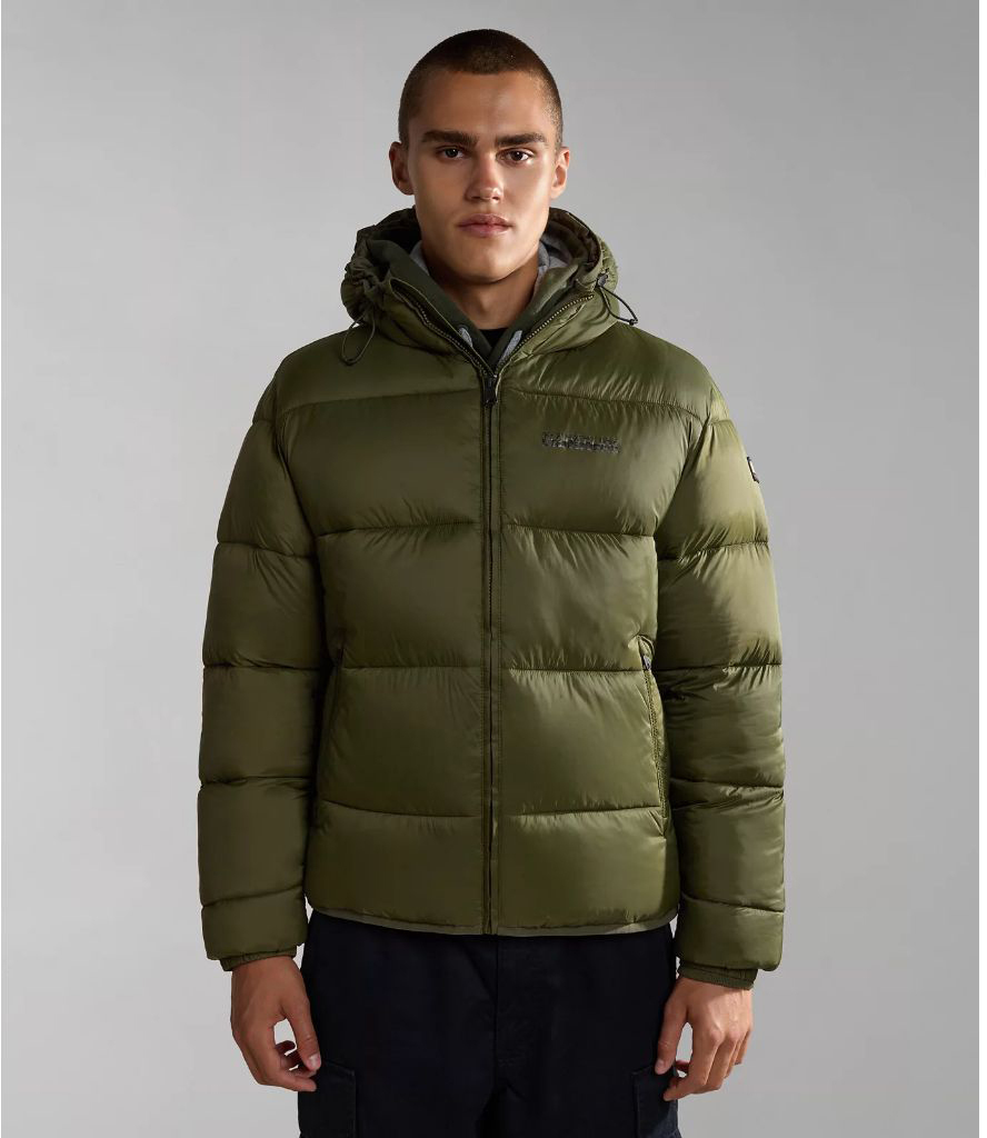

Куртка мужская Napapijri A-SUOMI H 1 GE4 GREEN DEPTHS зеленая 2XL, Зеленый, A-SUOMI H 1 GE4 GREEN DEPTHS