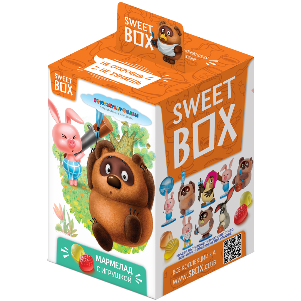 Мармелад жевательный Sweet Box Винни Пух с игрушкой 10 г