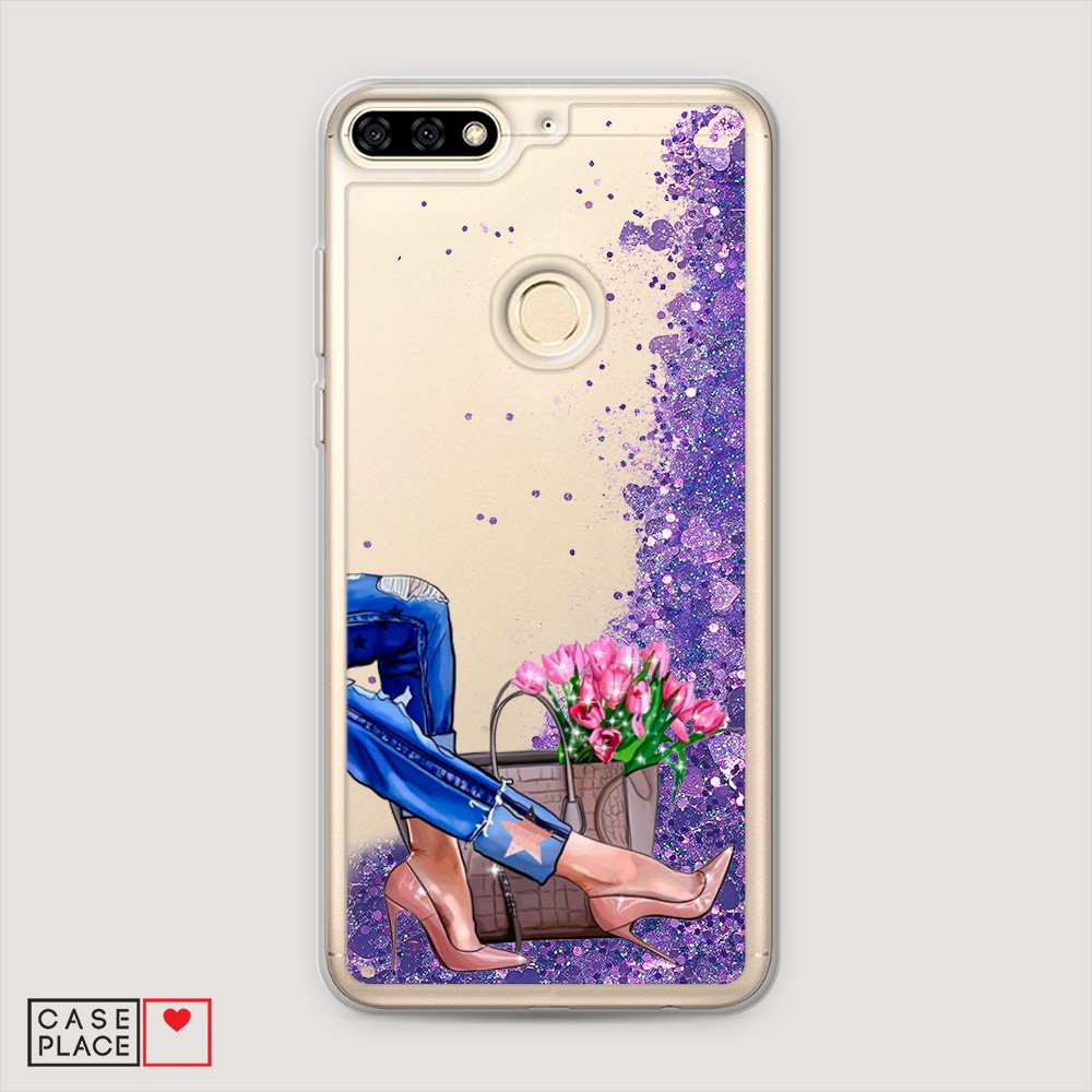 

Чехол Awog на Huawei Y6 Prime 2018 "Каблучки", Разноцветный, 65792-1