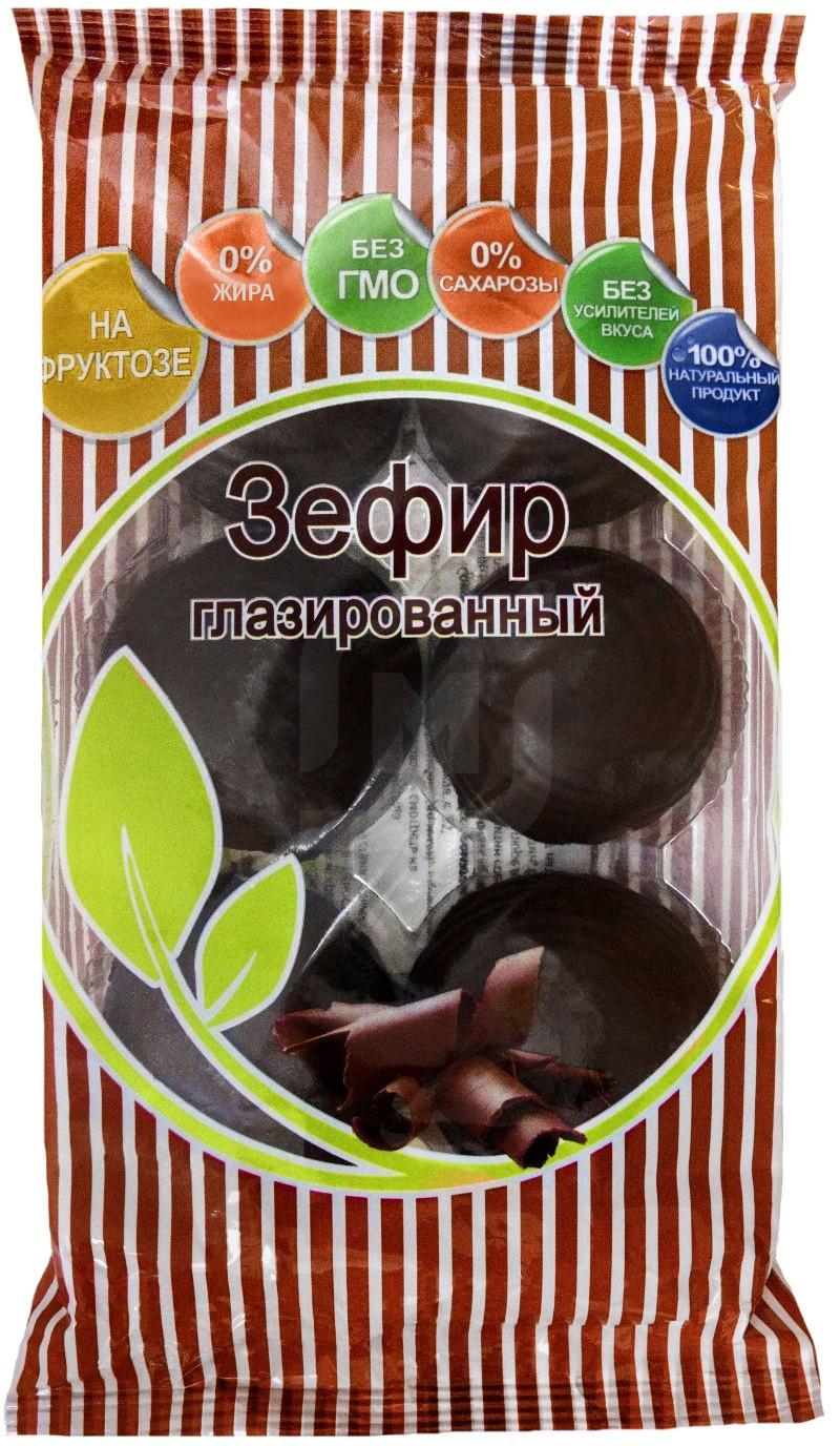 Зефир Сокол глазированный на фруктозе с ароматом ванили 200 г