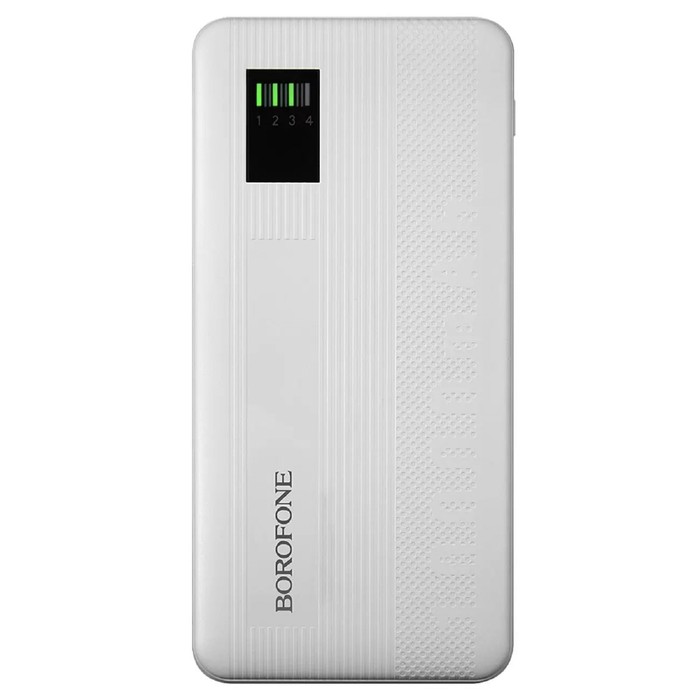 

Внешний аккумулятор Borofone BT32 Li-Pol, 10000 мАч, 2хUSB, 2 А, индикатор, белый