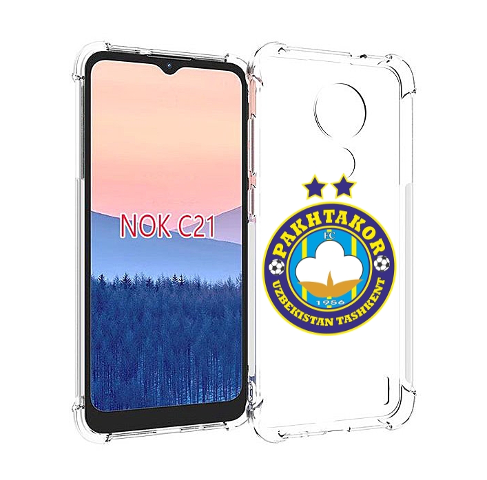 

Чехол MyPads Фк Пахтакор Pakhtakor мужской для Nokia C21, Прозрачный, Tocco