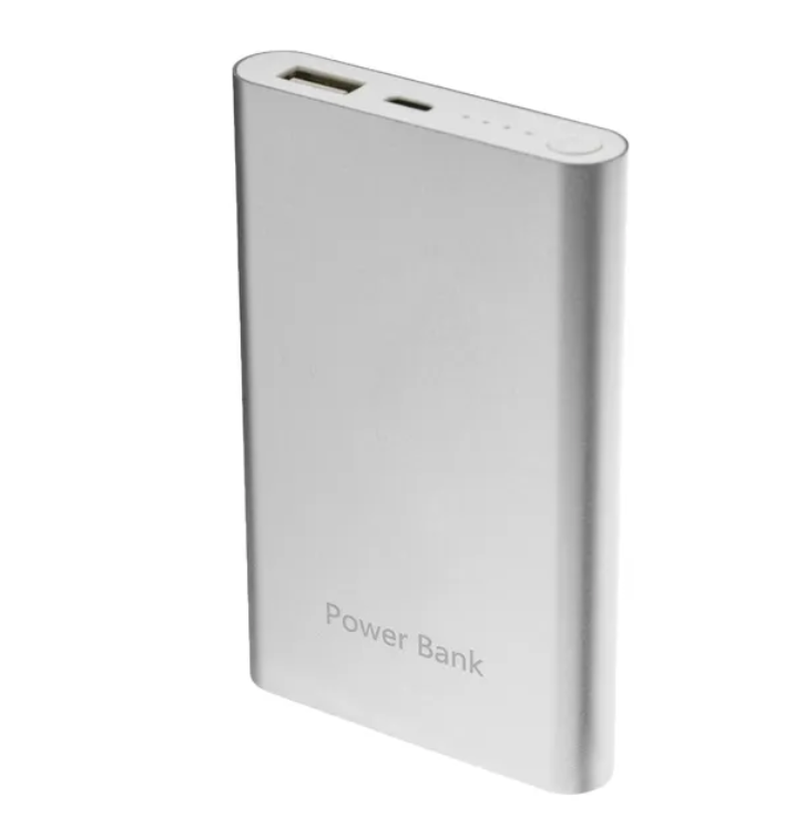 

Внешний аккумулятор LuazON PB-24, 8000 мАч, USB, 1 А, индикатор, металл, серый