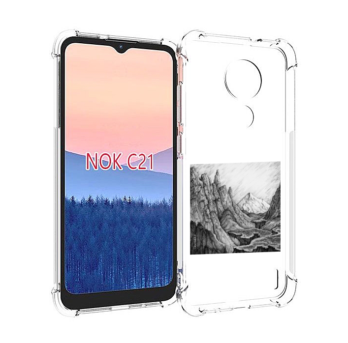 

Чехол MyPads Ямакаса Мияги и Энди Панда для Nokia C21, Прозрачный, Tocco