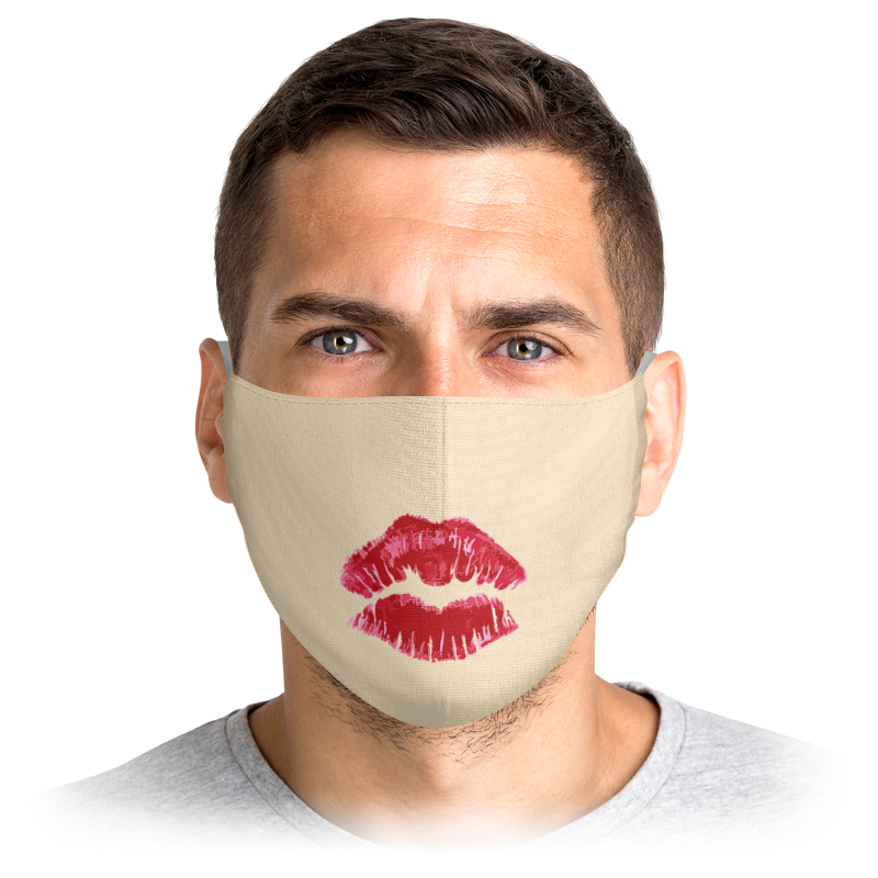 

Многоразовая маска Printio Stop virus! бежевая L, Stop virus!