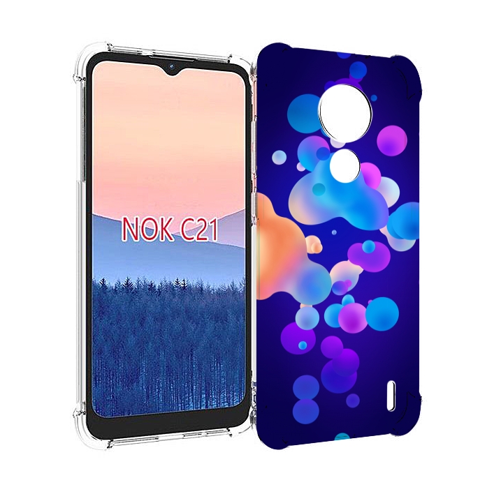 

Чехол MyPads абстрактные-пузырьки для Nokia C21, Прозрачный, Tocco