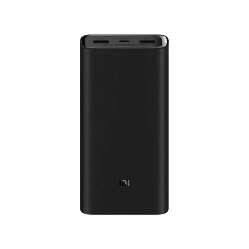 

Внешний аккумулятор Xiaomi Mi 50W, 20000 мАч, 2 USB, Type-C, 3А, индикатор, черный
