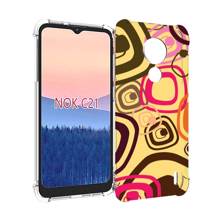 

Чехол MyPads абстракция-на-желтом-фоне для Nokia C21, Прозрачный, Tocco