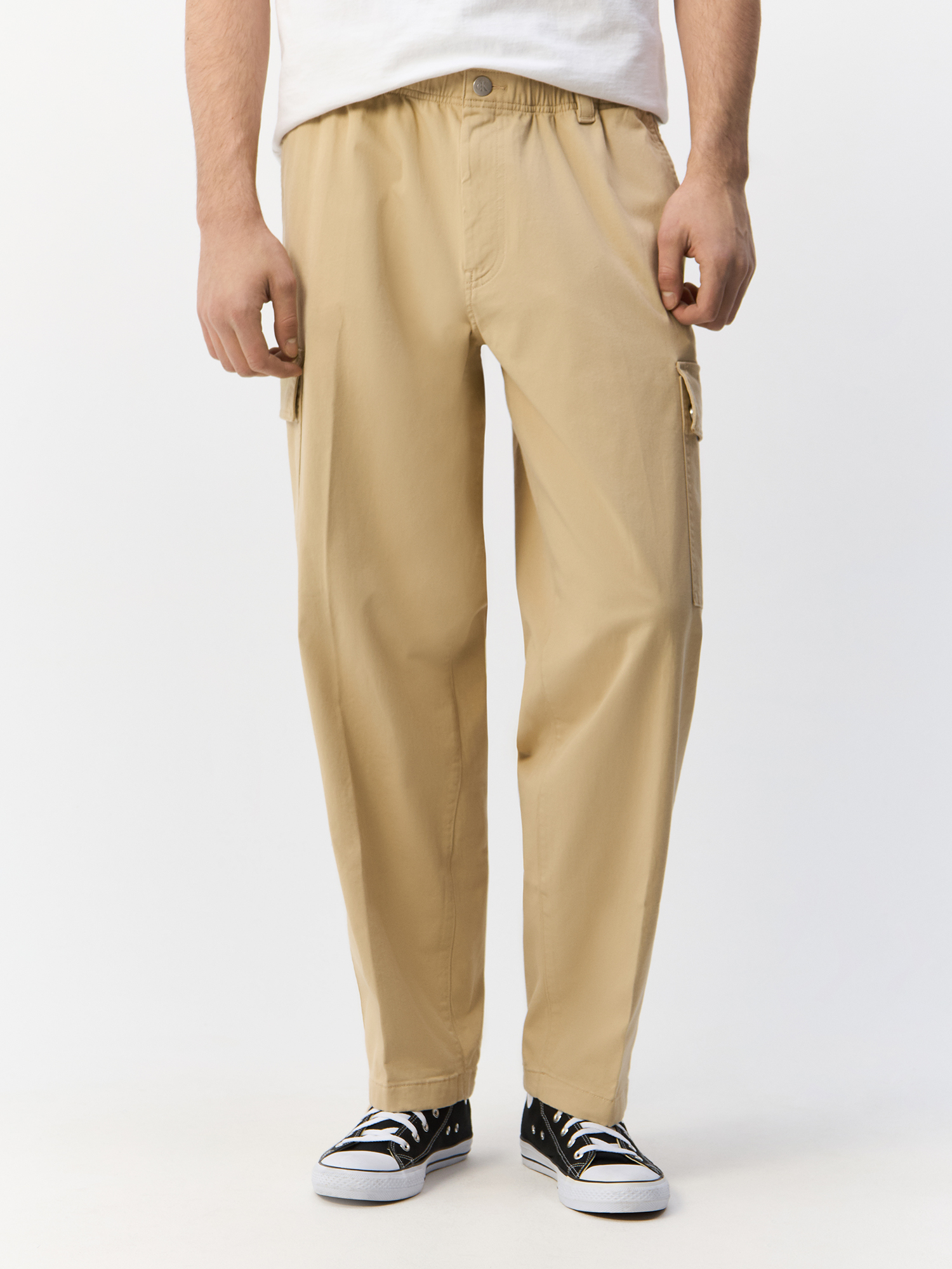 

Брюки мужские Calvin Klein Jeans J30J326829 бежевые 30/32, Бежевый, J30J326829