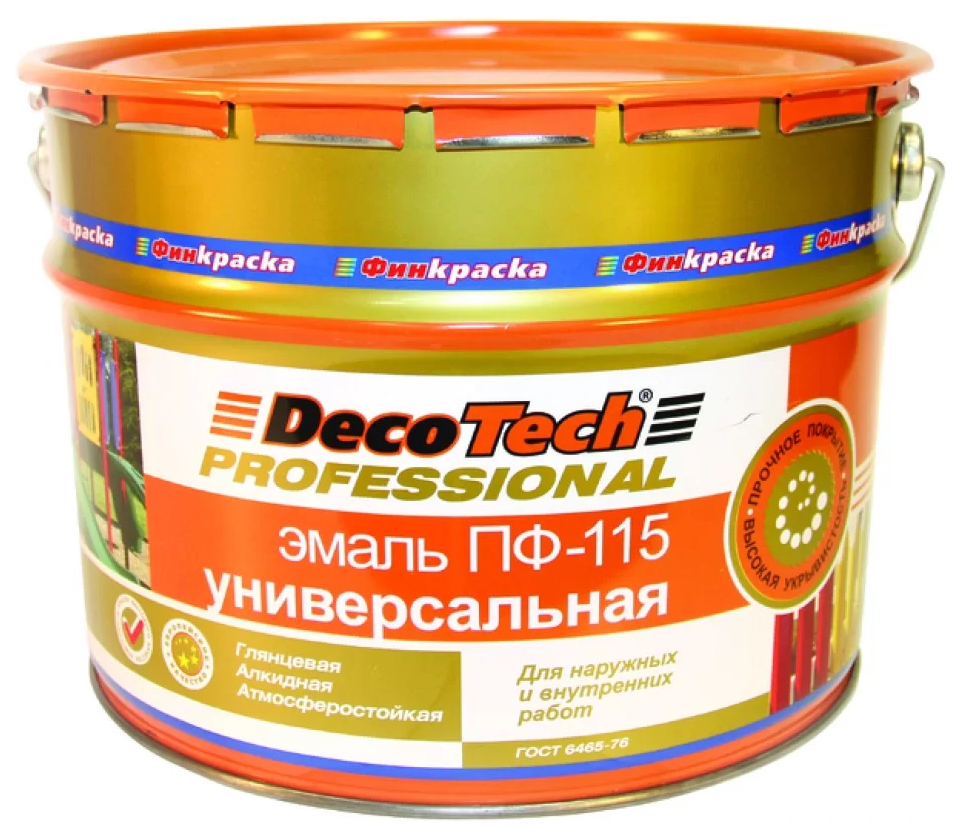 Эмаль Decotech ПФ-115 гл голубая 3 л