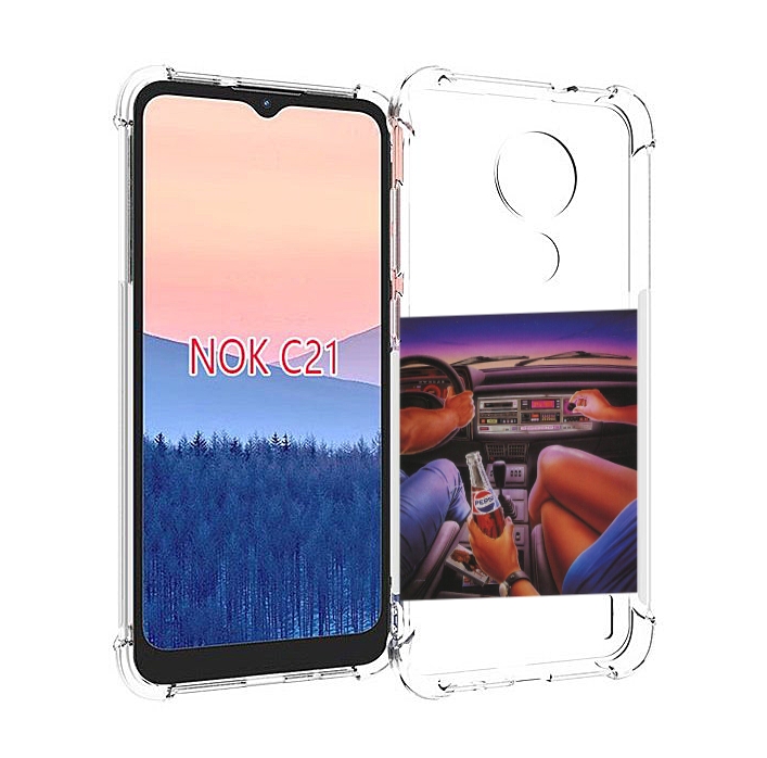 

Чехол MyPads американская машина салон для Nokia C21, Прозрачный, Tocco