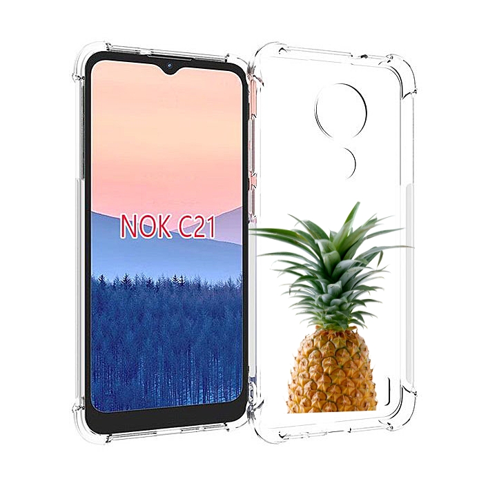 

Чехол MyPads ананас для Nokia C21, Прозрачный, Tocco