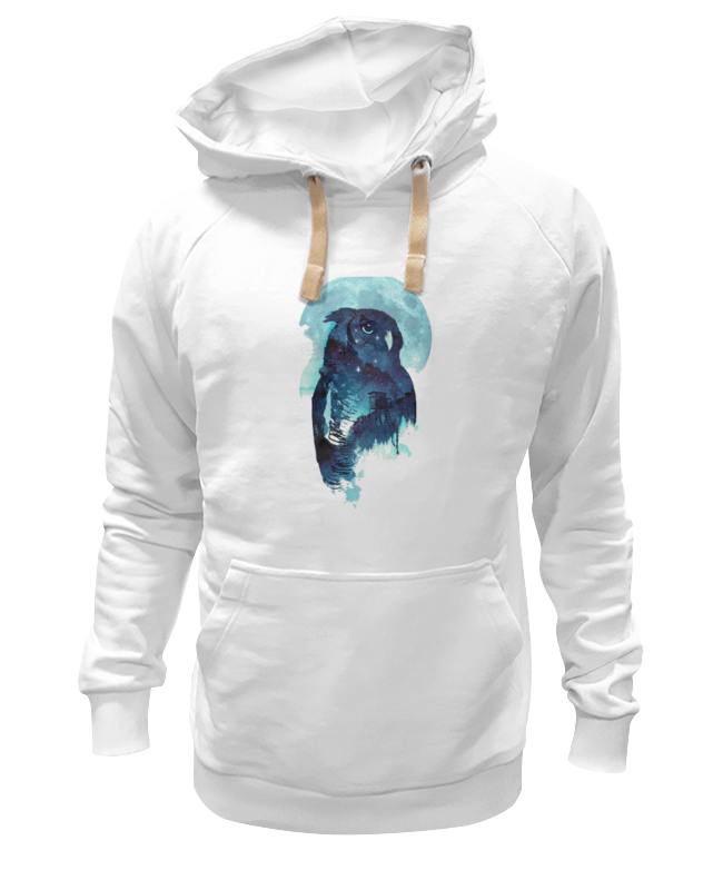

Худи унисекс Printio Midnight owl белое 2XL, Белый, Midnight owl