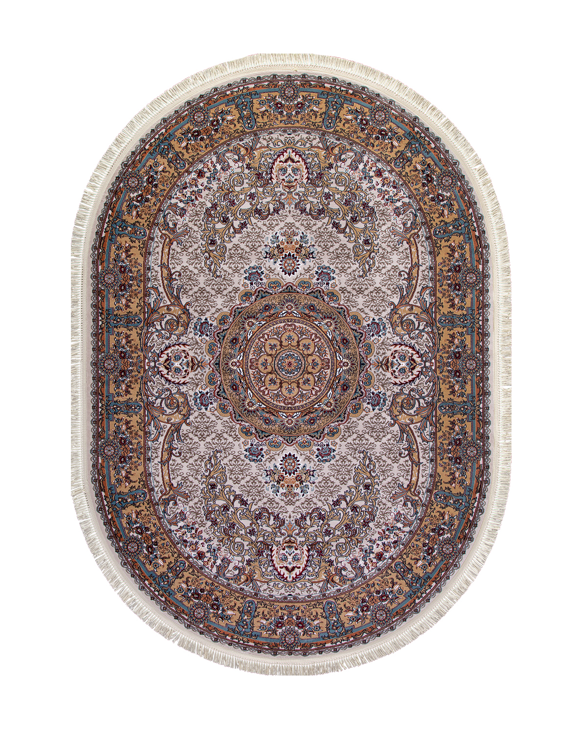 

Ковер Kitroom Plus Komsheh 240x330 овальный кремовый/бежевый D728