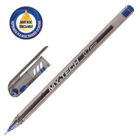 

Ручка шариковая PENSAN "My-Tech", синяя, 0,35мм, арт. 141595 - (25 шт.)