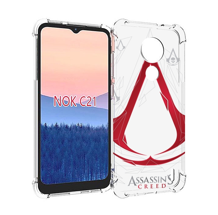 

Чехол MyPads ассасин-крид-знак для Nokia C21, Прозрачный, Tocco