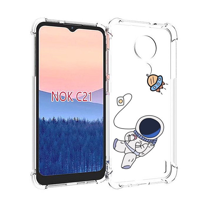 

Чехол MyPads астронавт для Nokia C21, Прозрачный, Tocco