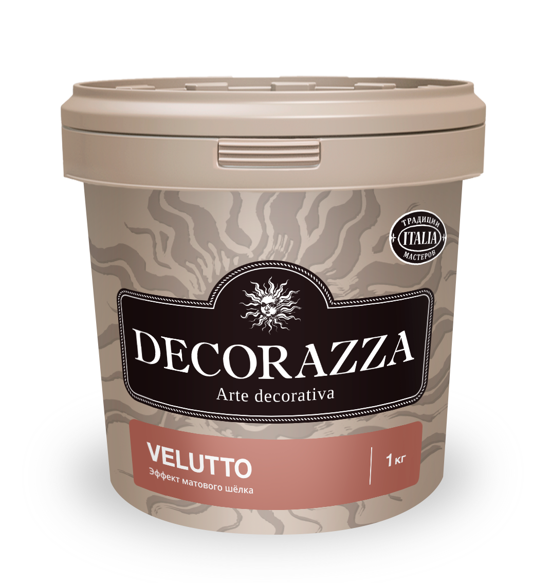 Декоративная штукатурка Decorazza Velluto VT 001, 1 кг декоративная краска decorazza