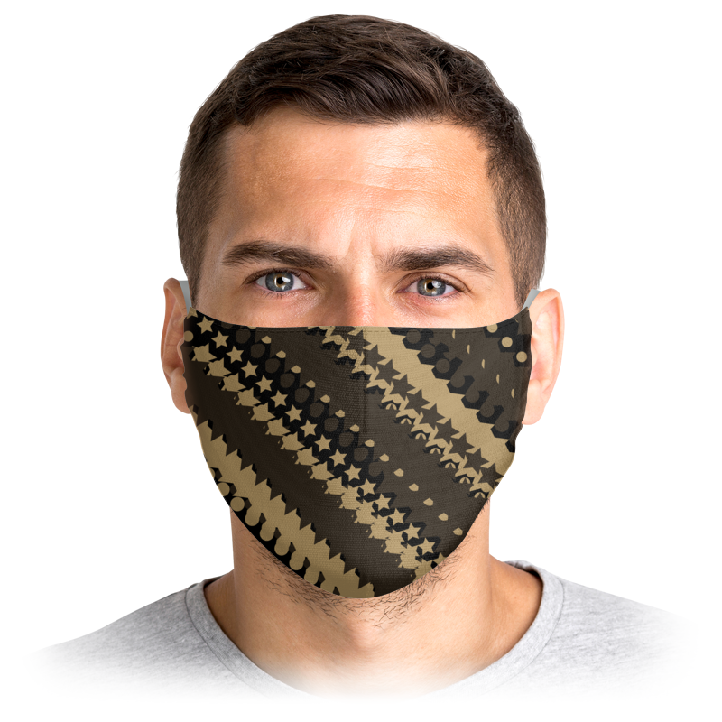 

Многоразовая маска Printio Stop virus! коричневая L, Stop virus!