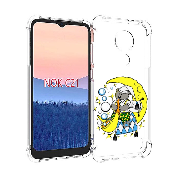 

Чехол MyPads Сырная луна для Nokia C21, Прозрачный, Tocco