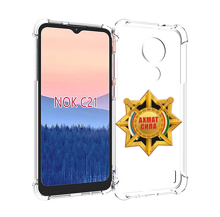 

Чехол MyPads ахмат сила для Nokia C21, Прозрачный, Tocco