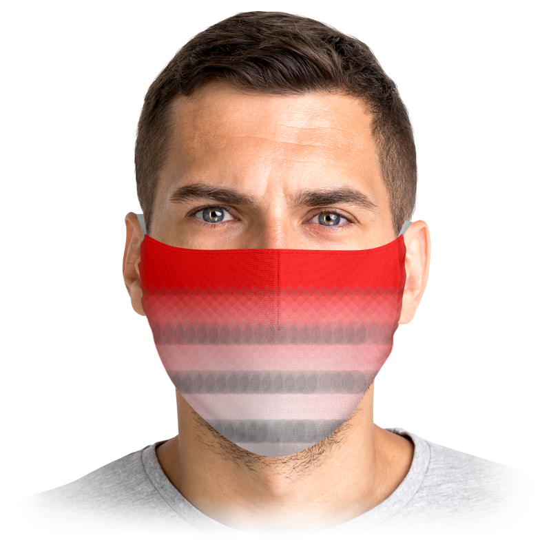 

Многоразовая маска Printio Stop virus! красная L, Stop virus!