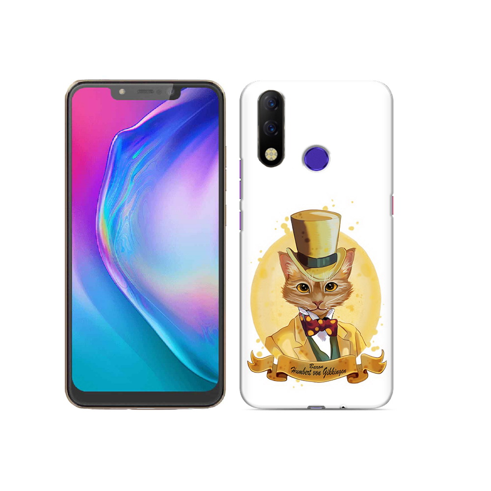 

Чехол MyPads Tocco для Tecno Spark 3 Pro кот юрист, Прозрачный, Tocco