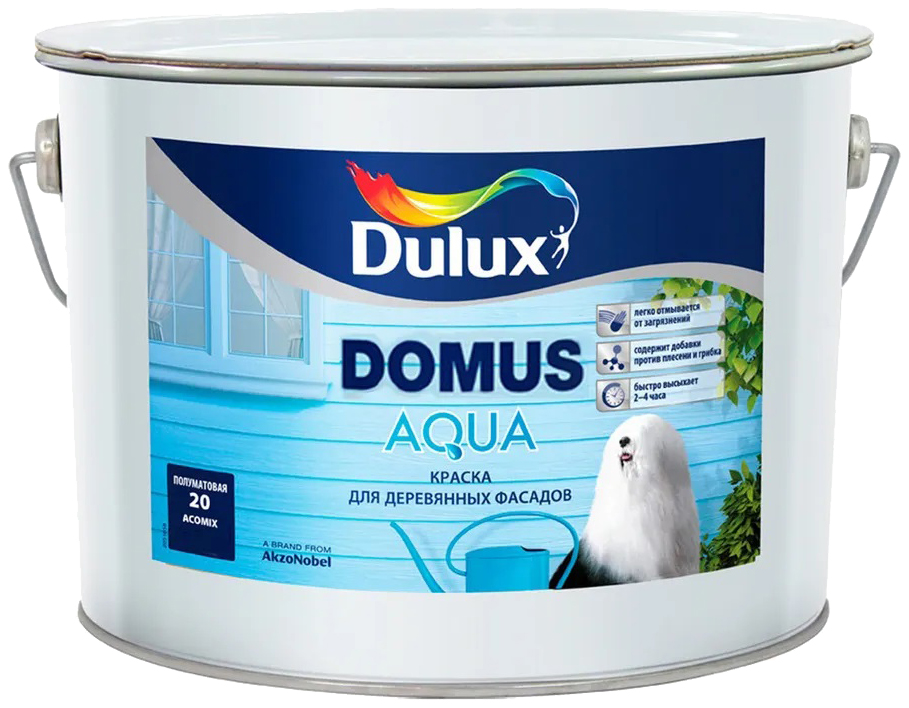 

Краска Dulux Domusaqua bс 9 л