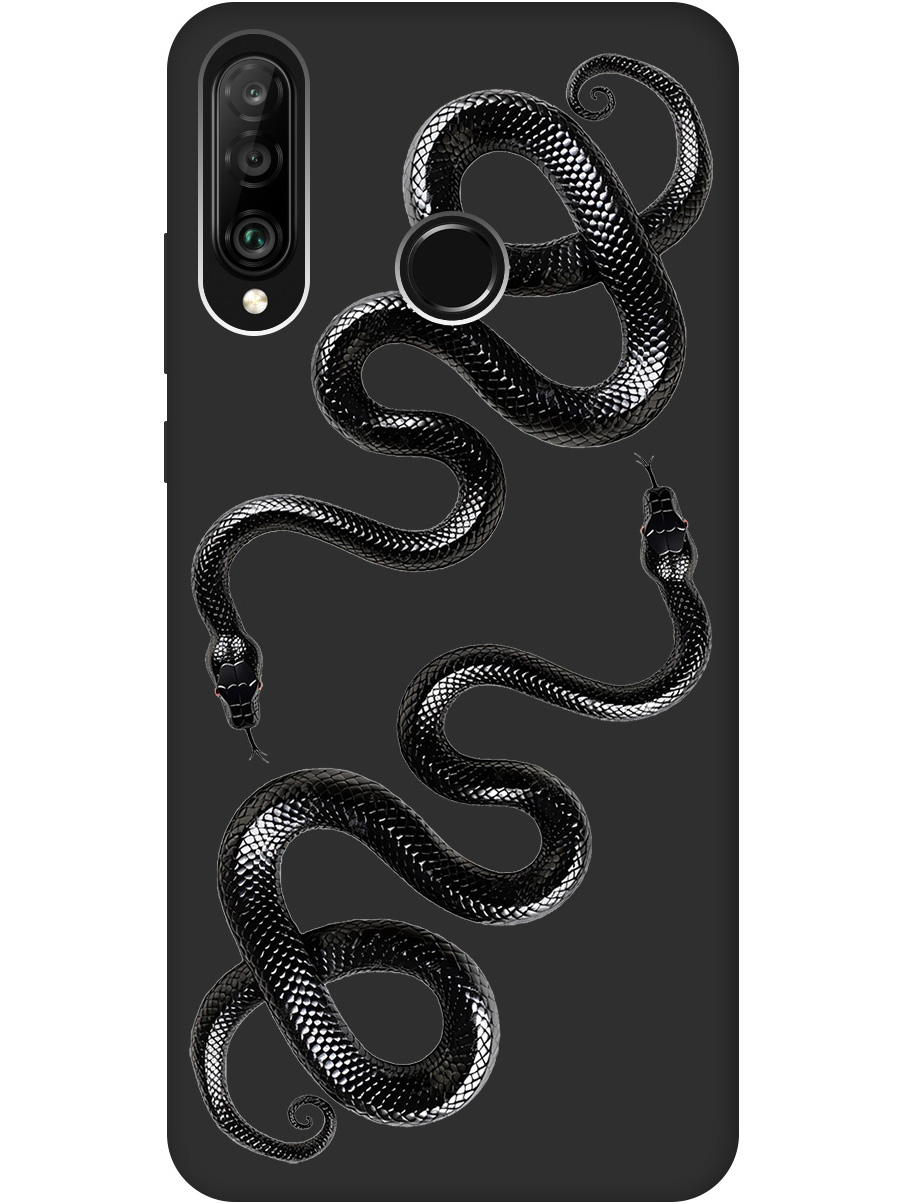 

Силиконовый чехол на Honor 20 Lite / 20s / Huawei P30 Lite с принтом матовый черный 863016, 720772013