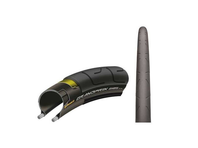 

Шины Continental 700x28C, жесткий корд, 115PSI, чёрная, 470г. Grand Prix 700x28C