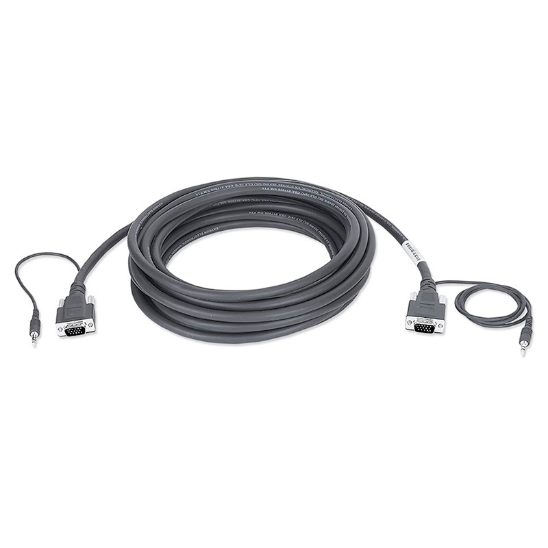 

Кабель Kramer VGA/Jack 3.5 - VGA/Jack 3.5 вилка-вилка 4.2м () черный