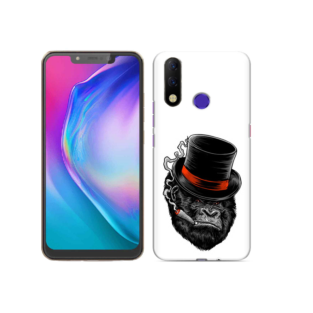 

Чехол MyPads Tocco для Tecno Spark 3 Pro дизайнерская горилла, Прозрачный, Tocco