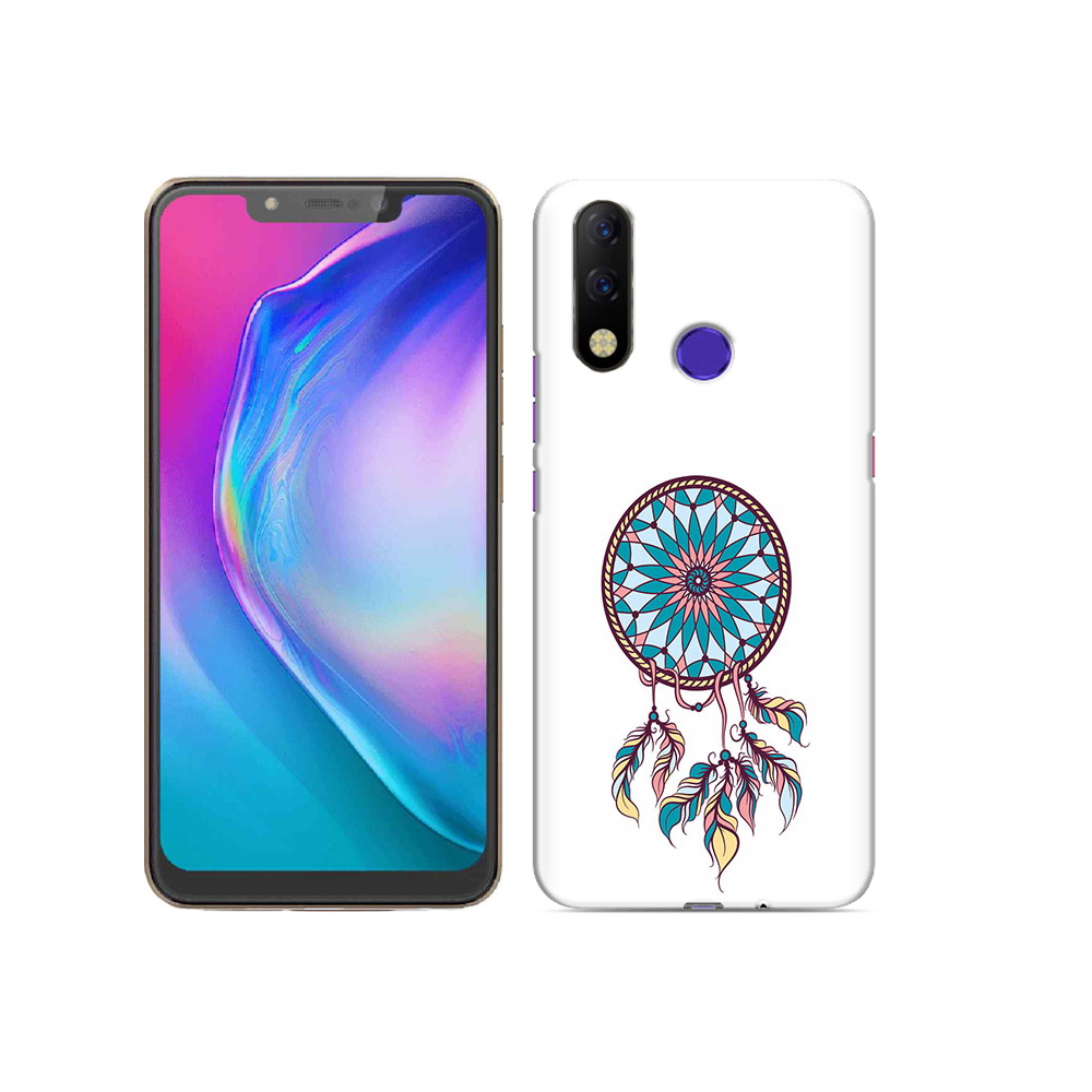 

Чехол MyPads Tocco для Tecno Spark 3 Pro ловец снов синий, Прозрачный, Tocco