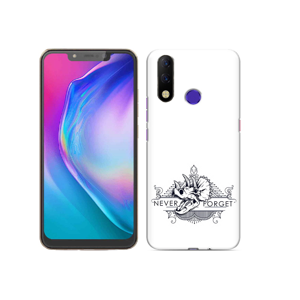 

Чехол MyPads Tocco для Tecno Spark 3 Pro логотип носорога никогда не забуду, Прозрачный, Tocco