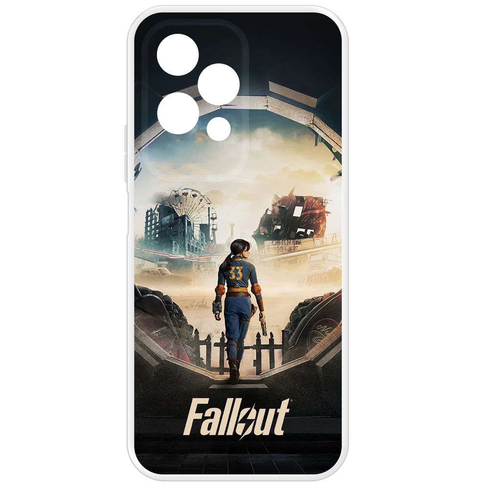 

Чехол-накладка Krutoff Clear Case Фоллаут (Fallout) - Убежище 33 для Honor 200 Lite, Прозрачный