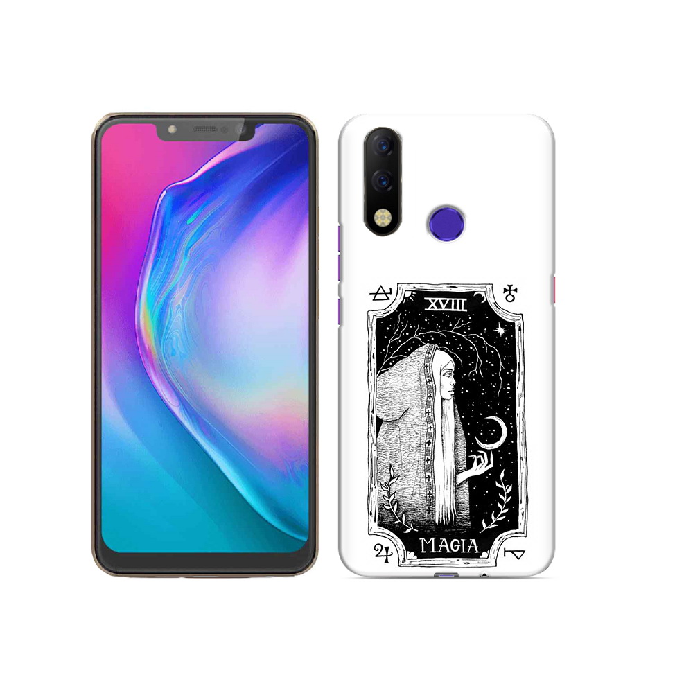 

Чехол MyPads Tocco для Tecno Spark 3 Pro лунная магия, Прозрачный, Tocco