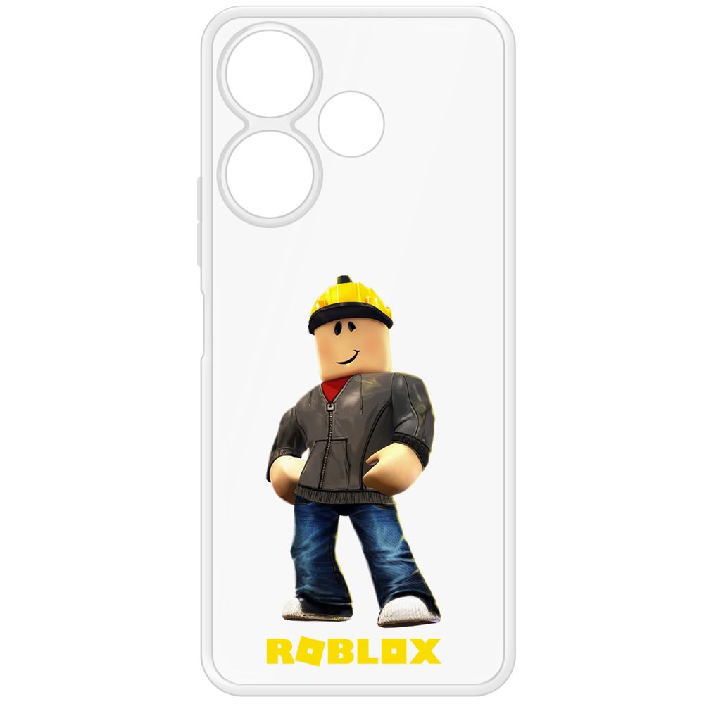 

Чехол-накладка Krutoff Clear Case Roblox-Строитель для Xiaomi Poco M6 4G, Прозрачный