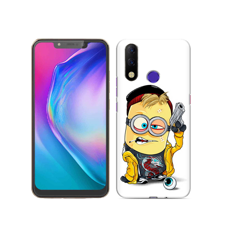 

Чехол MyPads Tocco для Tecno Spark 3 Pro миньон бандит, Прозрачный, Tocco