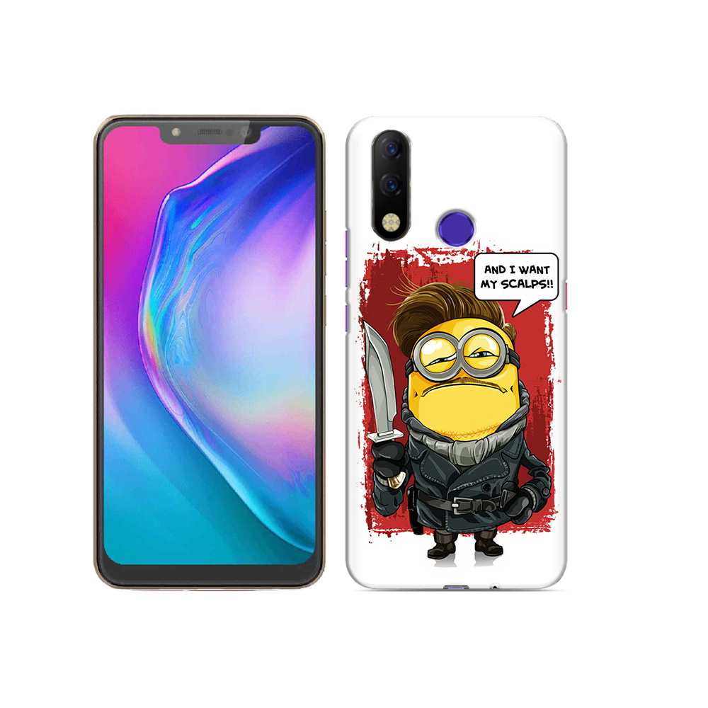 

Чехол MyPads Tocco для Tecno Spark 3 Pro миньон убийца, Прозрачный, Tocco