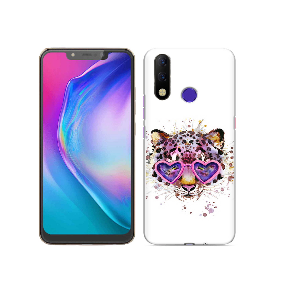 

Чехол MyPads Tocco для Tecno Spark 3 Pro модный леопард, Прозрачный, Tocco