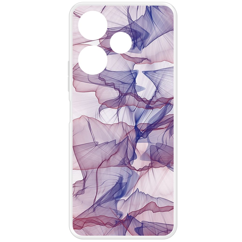 

Чехол-накладка Krutoff Clear Case Абстракт 15 для Xiaomi Poco M6 4G, Прозрачный