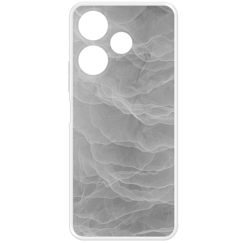 

Чехол-накладка Krutoff Clear Case Абстракт туман для Xiaomi Poco M6 4G, Прозрачный