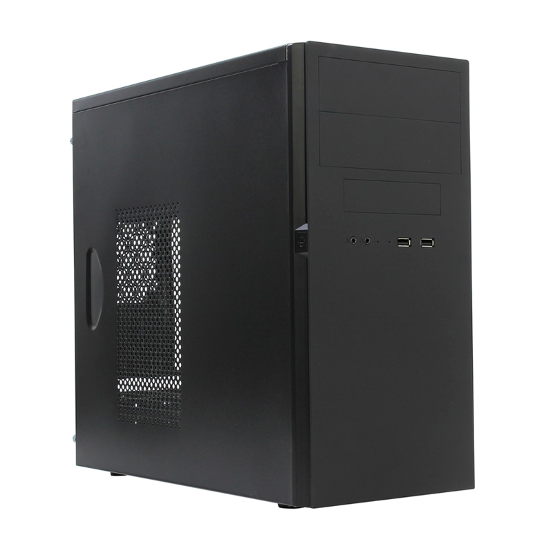 Корпус компьютерный Powerman ES725BK (PM-450ATX) черный