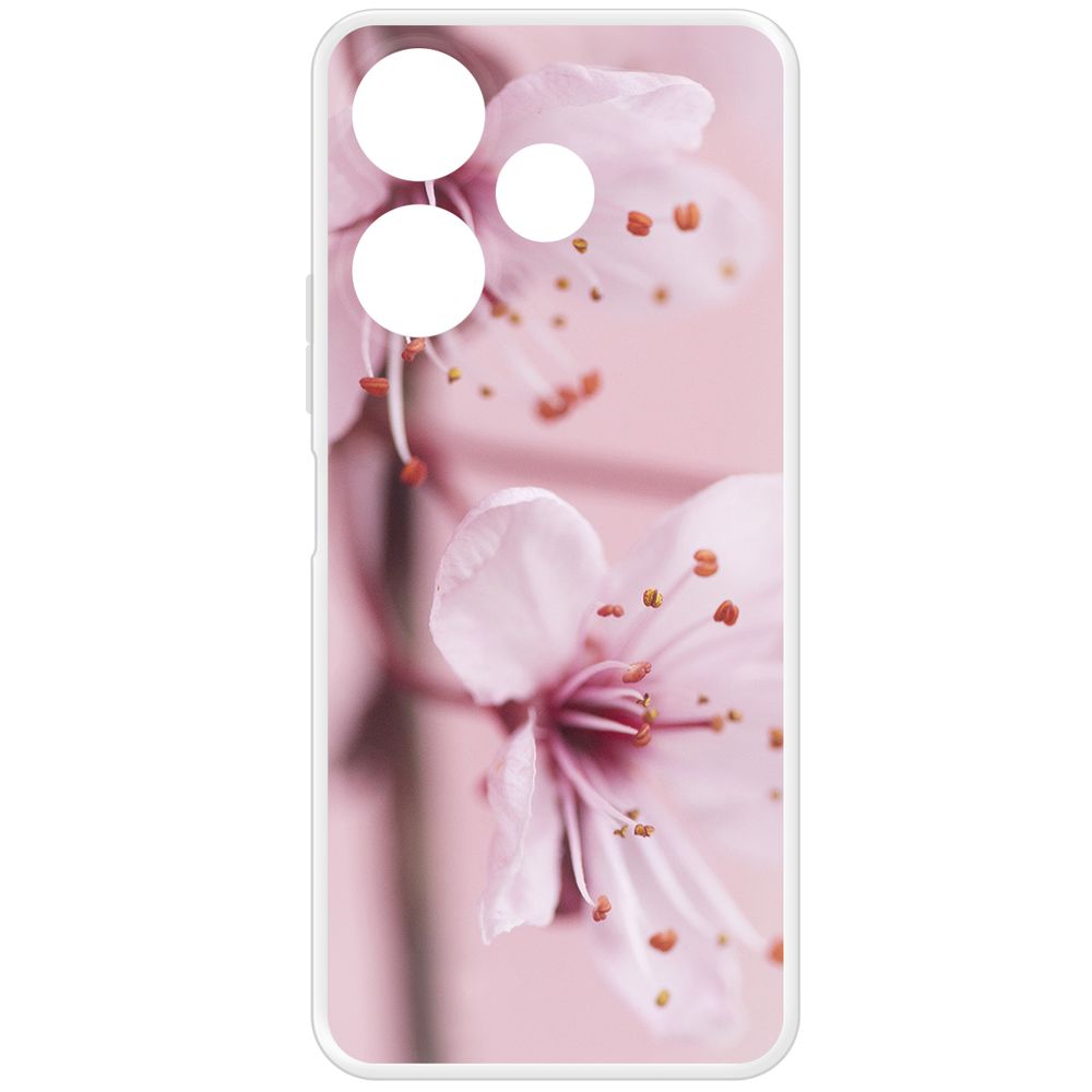

Чехол-накладка Krutoff Clear Case Весна для Xiaomi Poco M6 4G, Прозрачный