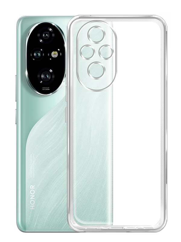 

Чехол силиконовый для Honor 200 Pro прозрачный, Honor 200 Pro