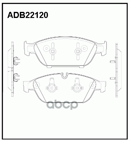 

Тормозные колодки ALLIED NIPPON дисковые ADB22120