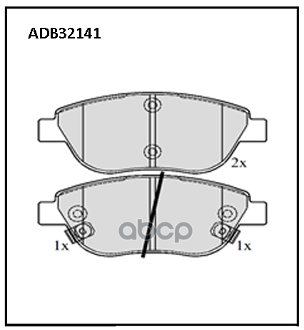 

Тормозные колодки ALLIED NIPPON дисковые ADB32141