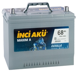 

Аккумулятор Inci Aku Maxima 68 Ач 600А обр. пол. (D23L)